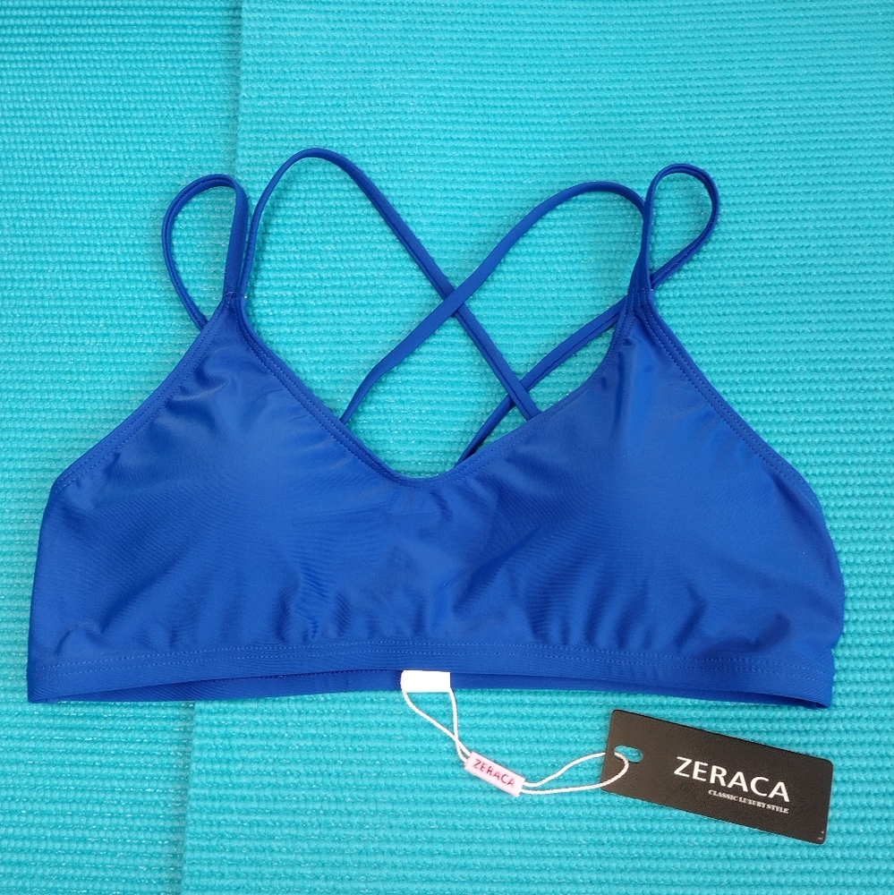 Zeraca High Neck Bikini Top Size M - Picture 2 of 9